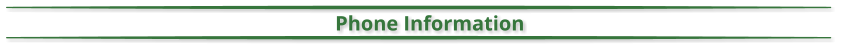 Phone Information