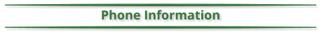 Phone Information